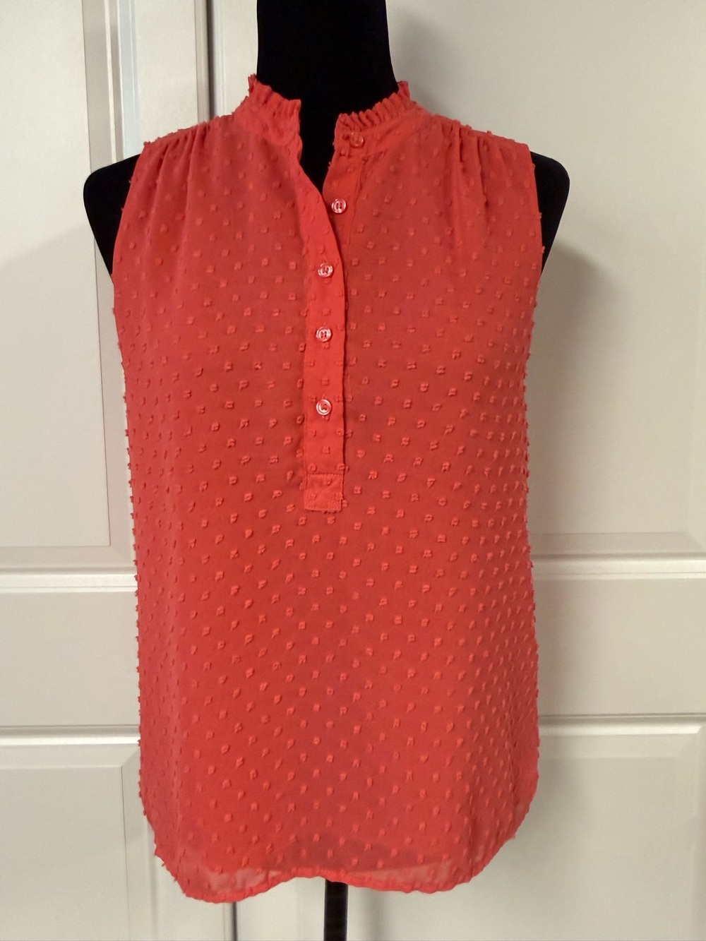 J.Crew Petite Clip Dot Textured Top